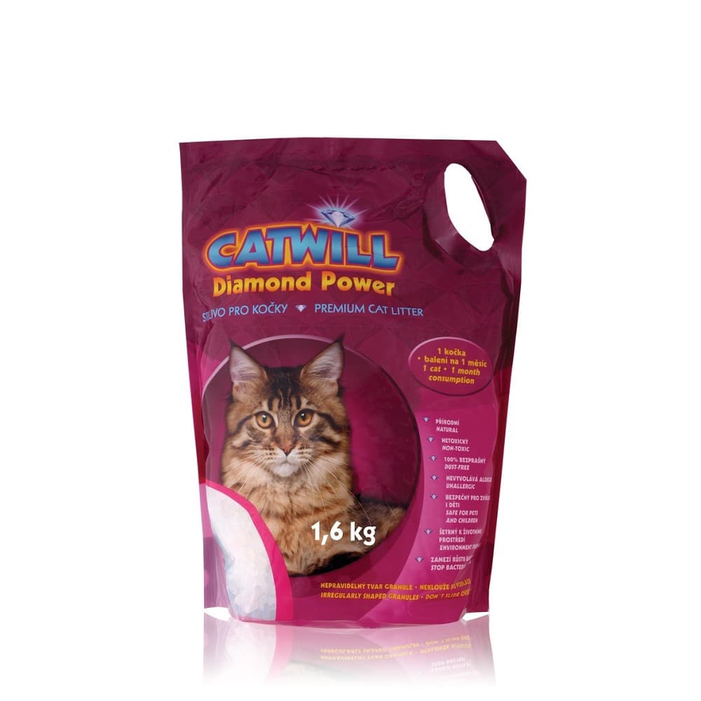 Catwill silicagel podestýlka pro kočky, One Cat pack 1,6kg