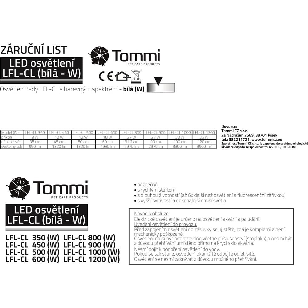 LED osvětlení LFL-CL-350 9w (W) - náhled 3