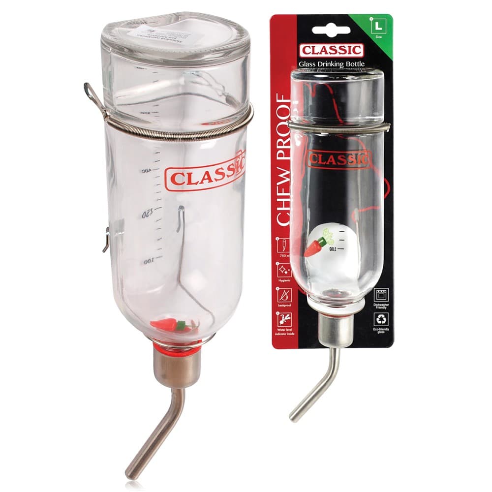 Napáječka pro hlodavce Classic skleněná 750 ml