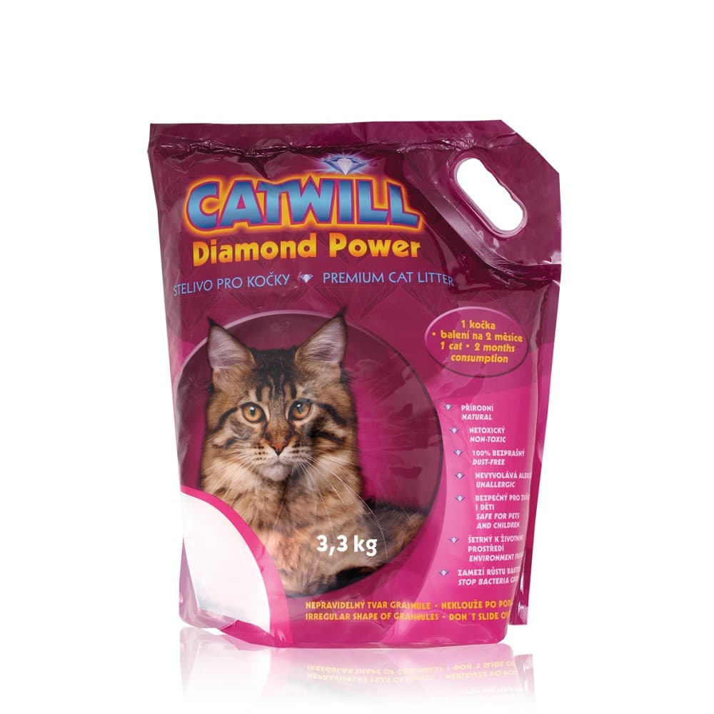 Catwill silicagel podestýlka pro kočky, Multi Cat pack 3,3kg