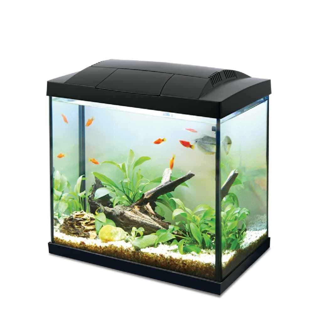 Akvarijní set Hailea včetně vybavení Hailea LED akvárium K30, černé