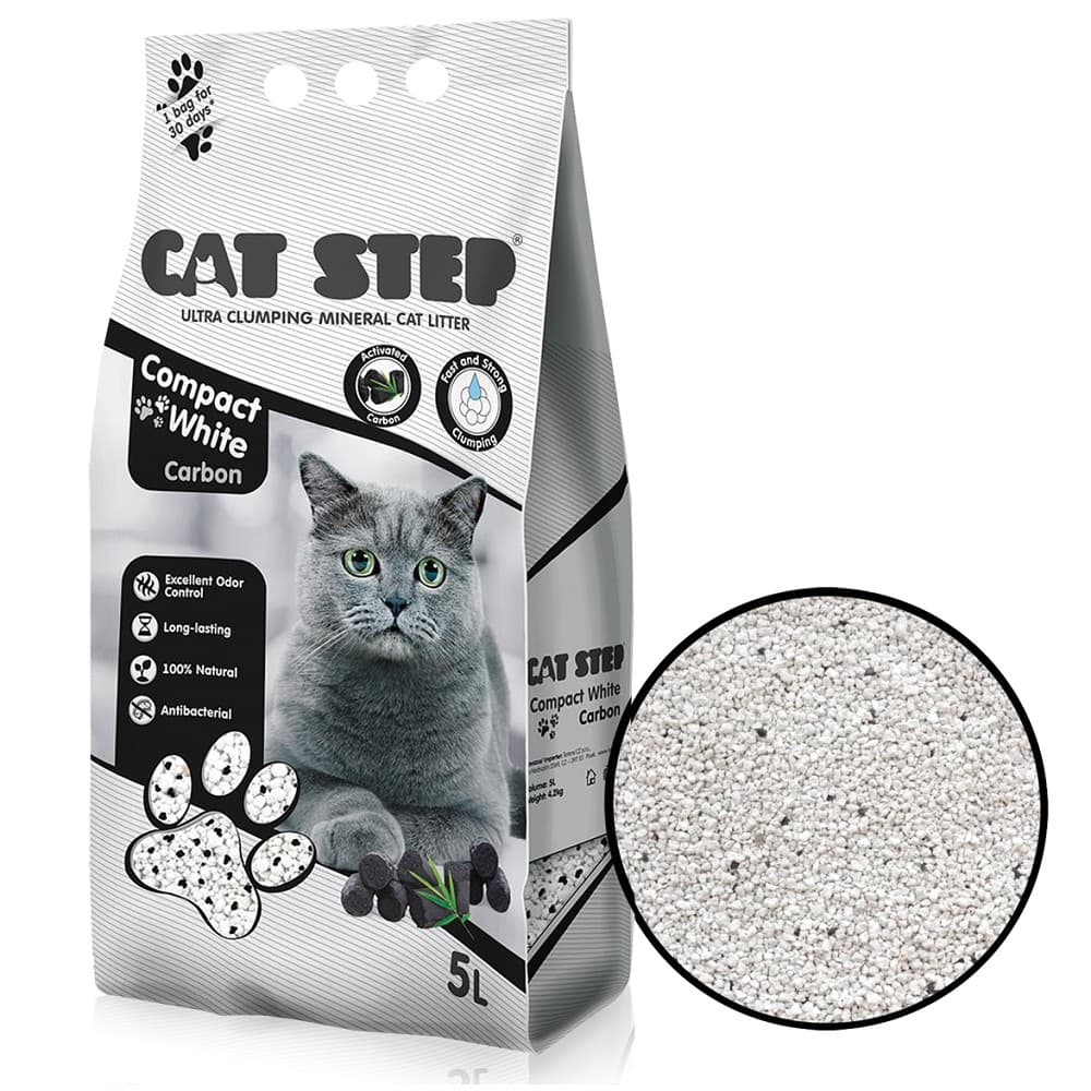 Cat Step Compact White Carbon, 5l/4,2kg