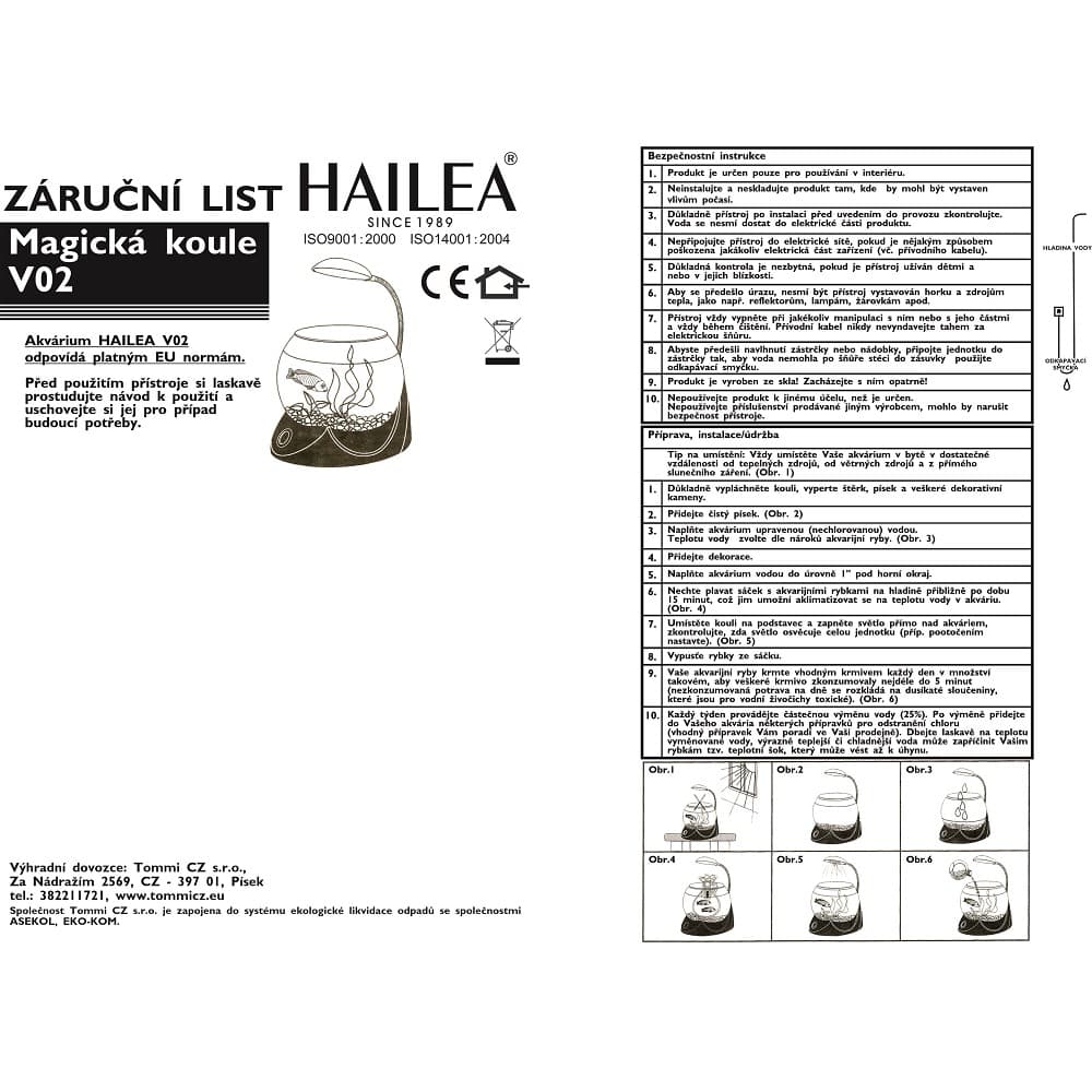 Hailea Magická koule akvárium stříbrná - akvarijní set, 1,8l - akvaristika - náhled 2