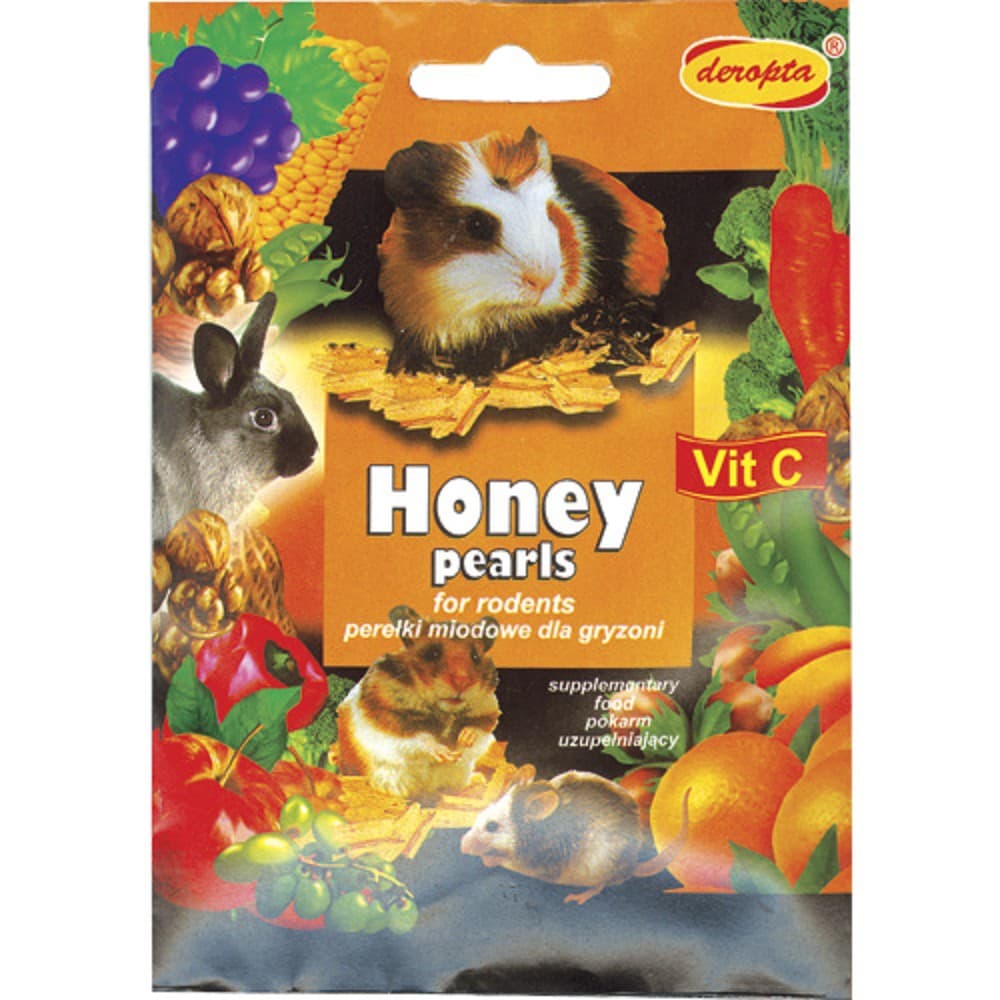 Honey Pearls, pamlsek pro hlodavce, 30g