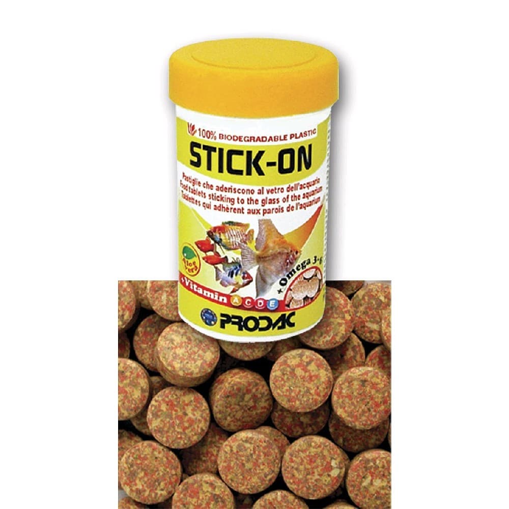 Prodac Stick-on nalepovací tablety, krmivo pro rybičky, (100ml/60 g) - akvaristika