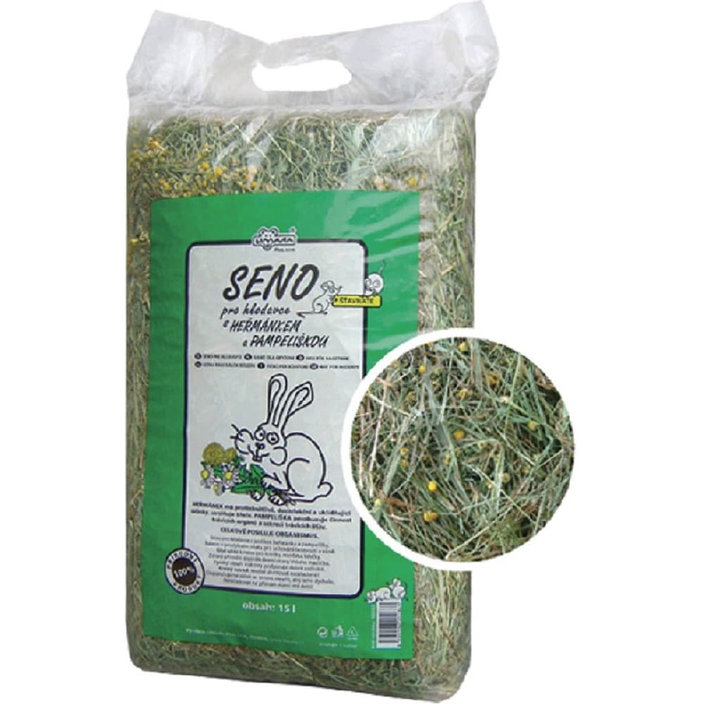Seno s heřmánkem a pampeliškou, cena za 1ks