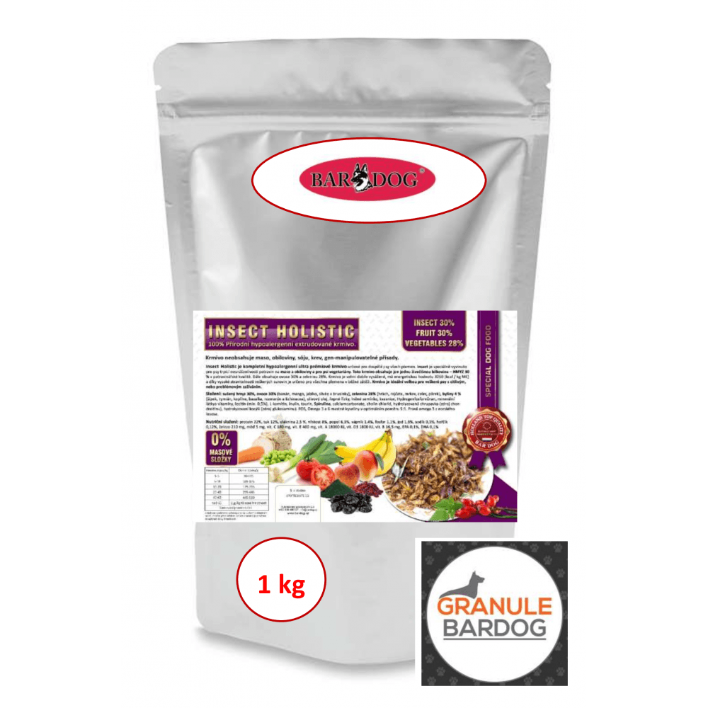 Granule Bardog Hypoalergenní grain free granule Insect Holistic