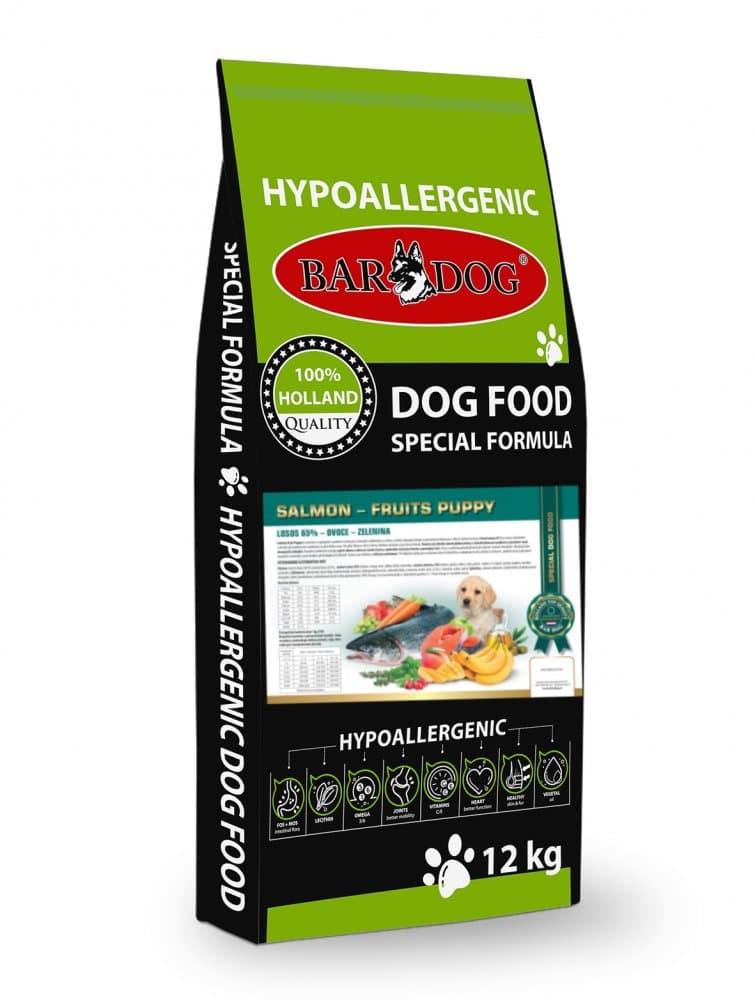 Granule Bardog Salmon Fruits Puppy - 12 kg