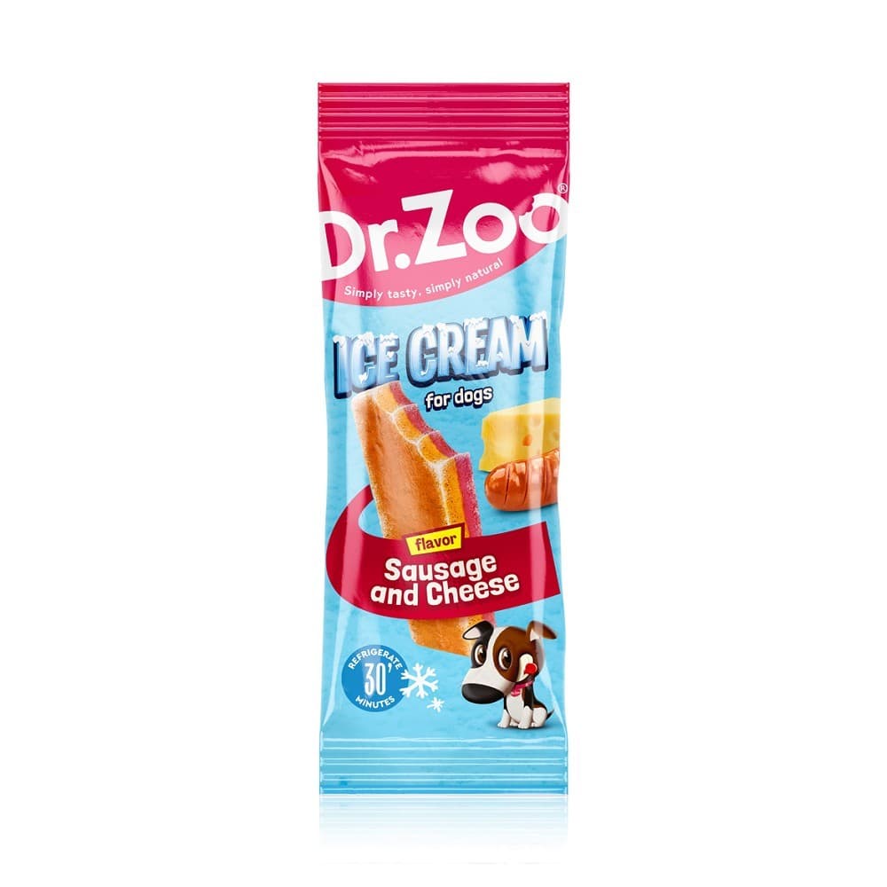Dr.Zoo ZMRZLINA klobásky a sýr, 50g