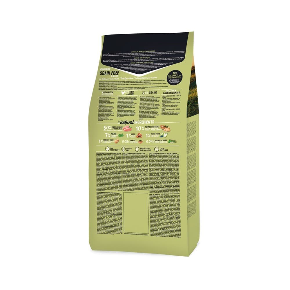 OWNAT GF PRIME CAT Adult Chicken & Turkey 400g - náhled 4